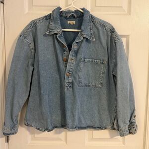 Pilcro Light Blue Denim Top
